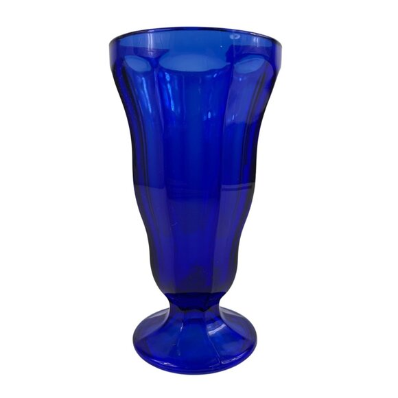 Anchor Hocking Cobalt Blue Glass Tall Parfait/Ice Cream Sundae/Milkshake - Picture 2 of 10